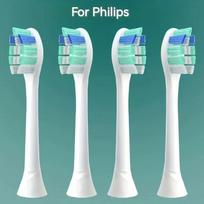 4-20pcs Replacement Toothbrush Heads Compatible with Philips Sonicare and More Click-on Electric Toothbrush Handles ,White