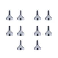 Metal Make-Up Supplies Funnel Set Liquid Refill Tools Perfume Funnels Filling Bottles  Accessories gold-10 pcs