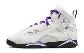 Jordan True Flight Grey Purple Venom PS 343796-052 35