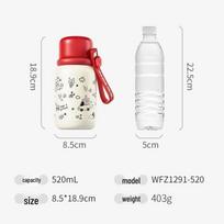 FUGUANG 316L Stainless Steel 520ml 3-Way Drink Insulated Tumbler
