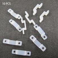 10/50pcs Flexible Fix 5050 5630 White LED Strip Light Lamp Tape Fixer Silicon Clip 12mm 10 PCS