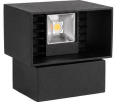 Lauko sieninis LED šviestuvas LED/6W/230V IP54 juodas