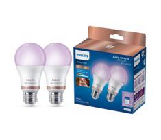 Rinkinys 2x dimeriuojamos LED RGB lemputės Philips SMART A60 E27/12,5W/230V 2200-6500K