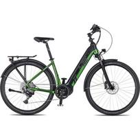Trekingo elektrinis dviratis 4EVER Comfort Elite 720Wh 28” 2025, žalias gyvatės/juodas - Snake green/black