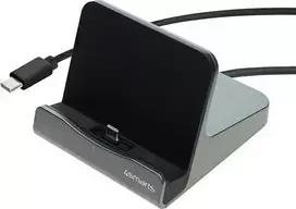 „4smarts“ įkroviklis „4smarts Charging Station VoltDock“ planšetiniams kompiuteriams su USB-C jungtimi, 60 W, švino spalvos