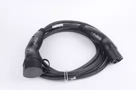 Evaka EV Charging Cable Type 2-Type 2, 22 kW, 32 A, 5 x 6 mm2, 1 x 0.5 mm2, 7 m | ITGAM3872 | Black