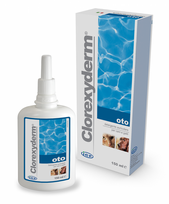 Clorexyderm Oto Piu antiseptinis ausų valiklis šunims ir katėms, 150 ml