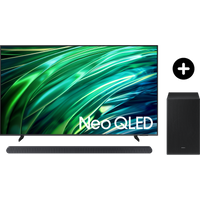 85 colių Neo QLED 4K QNX1D Tizen OS Smart TV ir Itin plona garso sistema HW-S701D 3.1 ch su žemų dažnių garsiakalbiu