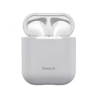 Baseus Silica Series Ultra-Thin Silicone Protector Case for AirPods 1/2 Grey