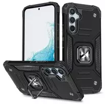 iLike Samsung Galaxy A34 5G Ring Armor Case Black