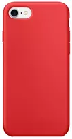 EVELATUS Nano Silicone Case, skirta Apple iPhone 8 Plus / 7 Plus – minkštas liesti TPU – raudona