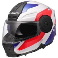 LS2 FF902 SCOPE II DURIA WHITE BLUE RED modulinis šalmas L