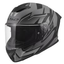 LS2 FF820 RAPID III XTREM BLACK GREY uždaras šalmas S