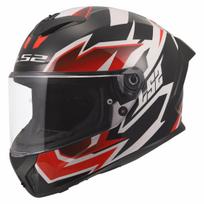LS2 FF820 RAPID III XTREM WHITE BLACK RED uždaras šalmas 3XL