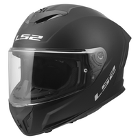 LS2 FF820 RAPID III SOLID MATT BLACK uždaras šalmas - juoda 3XL