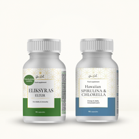 -20% ELIKSYRAS + HAWAIIAN SPIRULINA & CHLORELLA