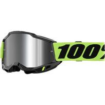 Vaikiški motokroso akiniai 100% Accuri 2 Junior Mirror - žlutá, zrcadlové stříbrné plexi