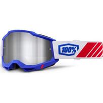 Motokroso akiniai 100% Accuri 2 Mirror - Kolby modrá, zrcadlové plexi
