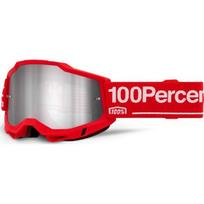 Motokroso akiniai 100% Accuri 2 Mirror - Wolg červená, zrcadlové plexi
