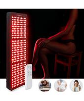 LED infraraudonųjų spindulių šviesos terapijos plokštė inSPORTline Lustar – 300 LED - Juoda