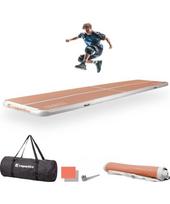 Pripučiamas gimnastikos kilimėlis inSPORTline Airstunt 500 x 100 x 10 cm Mocha Mousse