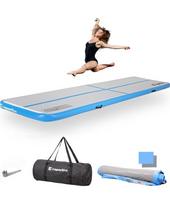 Pripučiamas gimnastikos kilimėlis inSPORTline Airstunt 400 x 100 x 10 cm, baltas