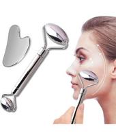 Metalinių veido volelių ir Gua Sha rinkinys inSPORTline Comesta Set
