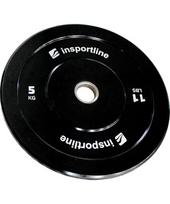 Guminis svorio diskas inSPORTline Bumper Plate Lite 5 kg 50 mm