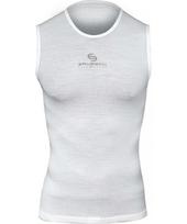 Universalus marškinėliai be rankovių Brubeck Multifunctional Base Layer 3D - Balta