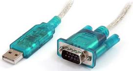Adapteris StarTech Converter Converter USB TO SERIAL ADAPTER CABLE USB, VGA, 0.2 m, mėlyna sp./balta sp.