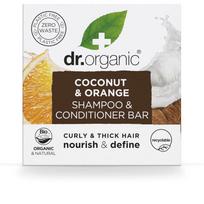 Kietas šampūnas, kondicionierius Dr. Organic COCO AND ORANGE, 75 g