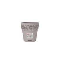 Gėlių vazonas Stefanplast Gaia 2188312, plastikinis, Ø 15 cm, šviesiai pilka sp.