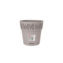 Gėlių vazonas Stefanplast Gaia 2188413, plastikinis, Ø 20 cm, šviesiai pilka sp.
