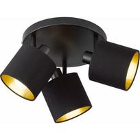 Šviestuvas lubų Reality Tommy R80333979, E14, 3 x 28 W, aukso sp./juoda sp.