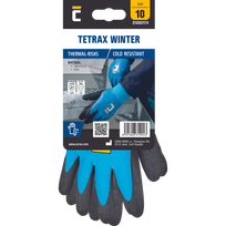 Darbo pirštinės žieminės Cerva Tetrax Winter, suaugusiems, mėlyna sp./juoda sp., 8