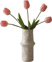 Botane Dirbtinės gėlės puokštė Botane tulpės 39 cm, rožinės, 5 vnt.