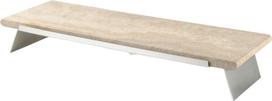 KnIndustrie Bufeto stovas Fusion 60 x 20 cm, sidabrinės spalvos, akmeninis