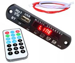 Automobilinis FM siųstuvas Bluetooth modulis MP3 grotuvas AUX USB su nuotolinio valdymo pulteliu