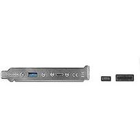 Delock slot bracket with 1x USB Type-C and 1x USB Type-A port, adapter (black, 50cm) 89934
