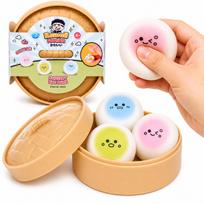 Antistresinis žaislas 3 mini koldūnai „Kawaii Dumplings”, 4,5 cm