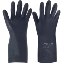 Darbo pirštinės chemikalams Ansell AlphaTec 29500, suaugusiems, juoda sp., 9