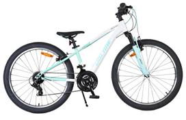 Vaikiškas dviratis, vaikų Volare Boost 62478, balta sp./žalia sp., 24"