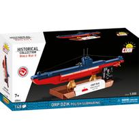 Konstruktorius Cobi Historical Collection ORP Dzik Polish Submarine 4864, 148 vnt., mėlyna sp./raudona sp.