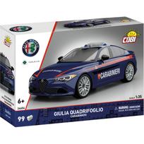 Konstruktorius Cobi Alfa Romeo Giulia Quadrifoglio Carabinieri 24654, 99 vnt., mėlyna sp.