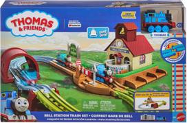 Žaislinis traukinys su bėgiais Mattel Thomas and Friends Bell Station Train JLL35, įvairių spalvų