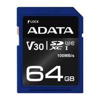 ADATA ASDX64GUI3V30S-R atminties kortelė 64GB SDXC UHS-I 10 klasė | ASDX64GUI3V30S-R | 4713218463913