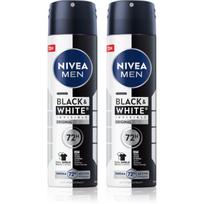 NIVEA MEN Black & White Invisible Original purškiamasis antiperspirantas ekonomiška pakuotė