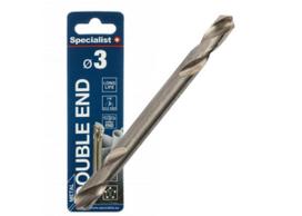 Dvipusis grąžtas metalo SPECIALIST+ HSS, 3.0–3.5 mm (2 vnt.)