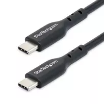 StarTech.com 4 m USB-C įkrovimo laidas, 60W (3A) PD, USB 2.0, TPE apvalkalas - juodas