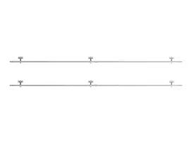 Anker SOLIX B5606341 nuožulnaus stogo tvirtinimo laikiklių rinkinys saulės moduliams, 2 moduliams, aliuminis, sidabrinės spalvos